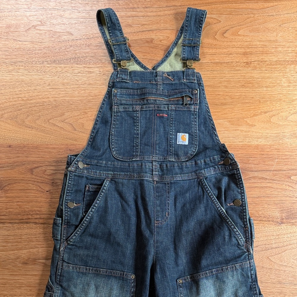 Carhartt Indigo Denim Overalls Women’s XS 0/2